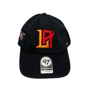 ’47 Brand XFL LA WildCats Clean Up Adjustable Cap Hat - Black